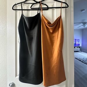 Two Cowl Neck Dresses